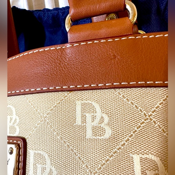 Dooney & Bourke Leather and Canvas Medium Zip Tote - Picture 4 of 7